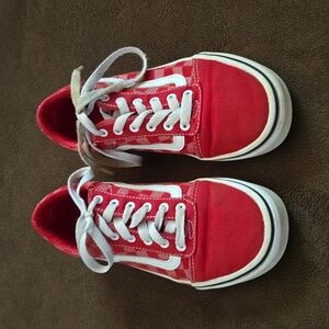 Red checkered vans